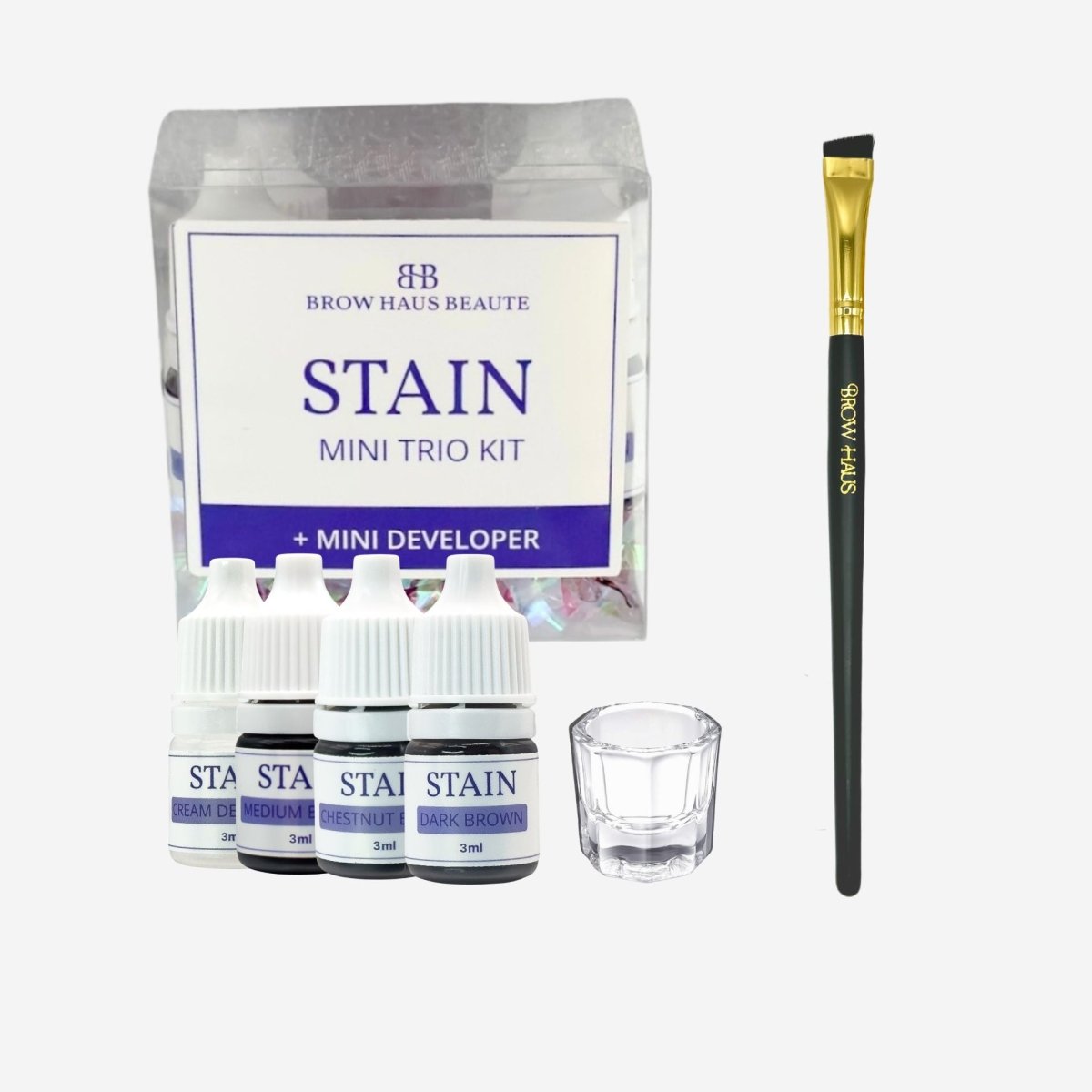Hybrid Brow Stain Mini Trio Kit - Brow Haus Beaute