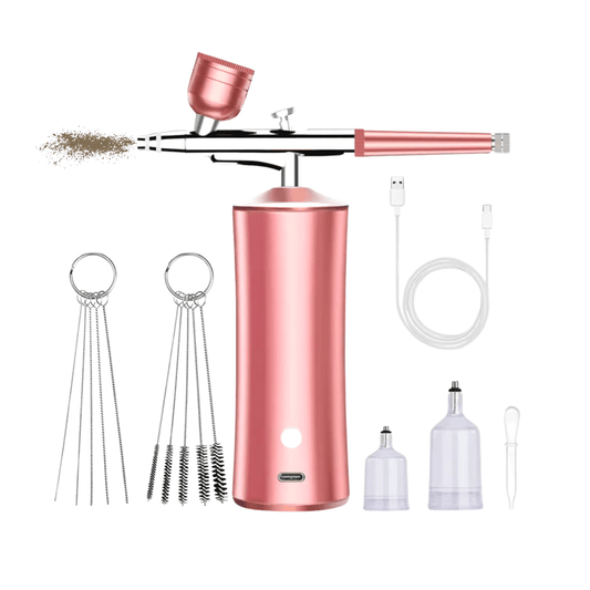 Wireless Airbrush Brows Machine in color with with included accessories 